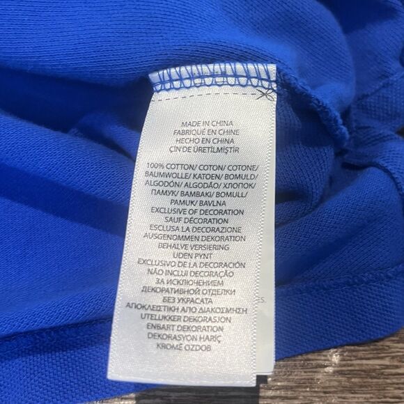 Polo Ralph Lauren Polo Shirt Mens 2XL Blue Custom Slim Fit Short Sleeve Pony - Picture 6 of 7